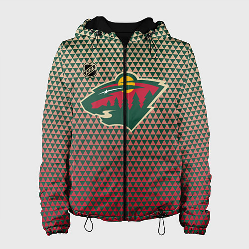 Женская куртка Миннесота Уайлд - геометрический градиент / 3D-Черный – фото 1