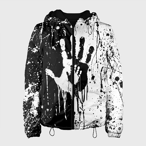 Женская куртка Антиматерия подтеки / 3D-Черный – фото 1