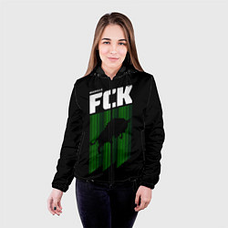 Куртка с капюшоном женская FC Krasnodar, цвет: 3D-черный — фото 2