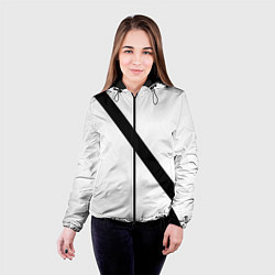 Куртка с капюшоном женская Ремень безопасности пассажирский, цвет: 3D-черный — фото 2