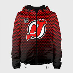 Женская куртка Нью Джерси Девилз - красный градиент