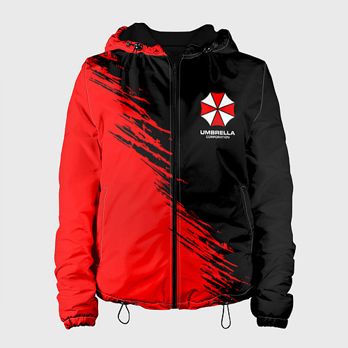 Женская куртка Umbrella Corp - red and black / 3D-Черный – фото 1