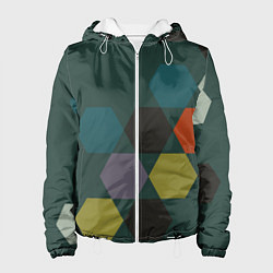 Женская куртка Кластер зеленая ночь