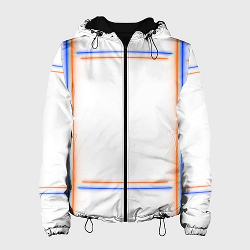 Женская куртка Neon white orange blue / 3D-Черный – фото 1