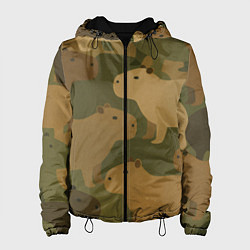 Женская куртка Капибара - камуфляж