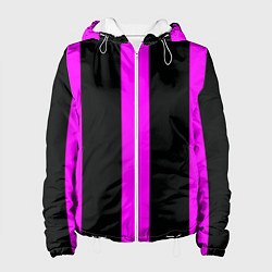 Женская куртка Color black pink lines
