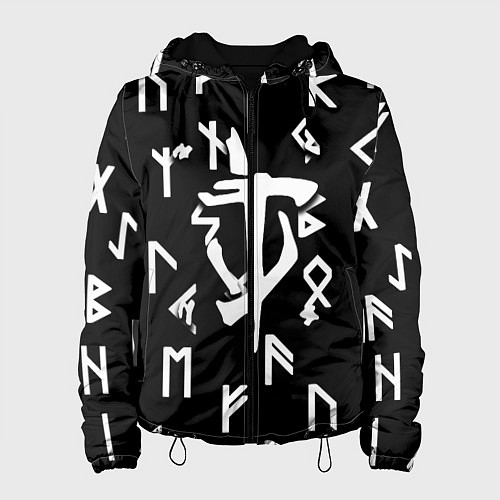 Женская куртка Doom магические символы / 3D-Черный – фото 1