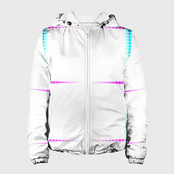 Женская куртка Color white blue pink stripes