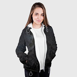 Куртка с капюшоном женская Тихтенген звёздны, цвет: 3D-белый — фото 2
