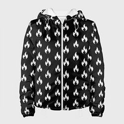 Куртка с капюшоном женская Огонёк, цвет: 3D-белый