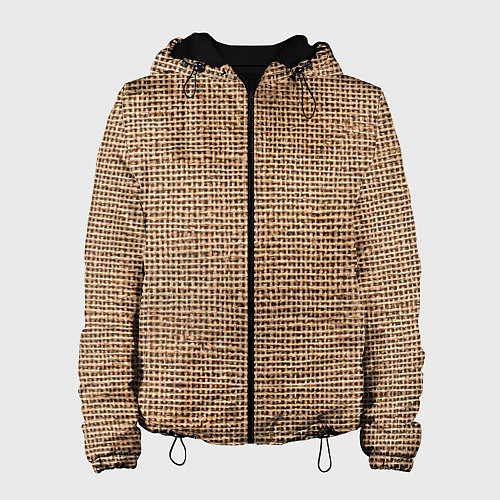 Женская куртка Мешковина имитация / 3D-Черный – фото 1