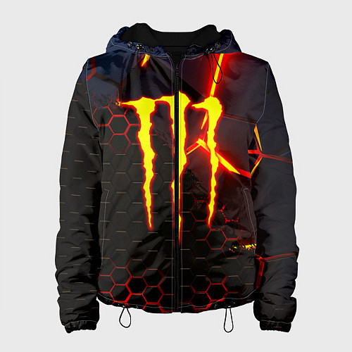 Женская куртка Monster energy броня краски / 3D-Черный – фото 1