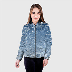 Куртка с капюшоном женская Налипший снег, цвет: 3D-черный — фото 2