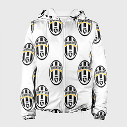Куртка с капюшоном женская Juventus Pattern, цвет: 3D-белый