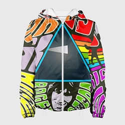 Куртка с капюшоном женская Pink Floyd, цвет: 3D-белый