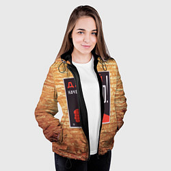 Куртка с капюшоном женская Плакат СССР 8, цвет: 3D-черный — фото 2