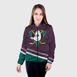 Куртка с капюшоном женская Anaheim Ducks Selanne, цвет: 3D-черный — фото 2