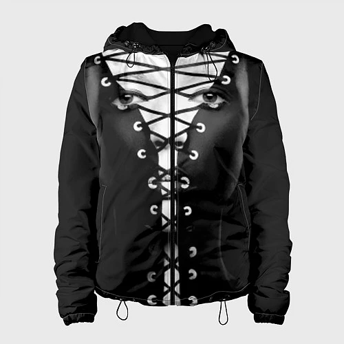 Женская куртка Шнуровка / 3D-Черный – фото 1