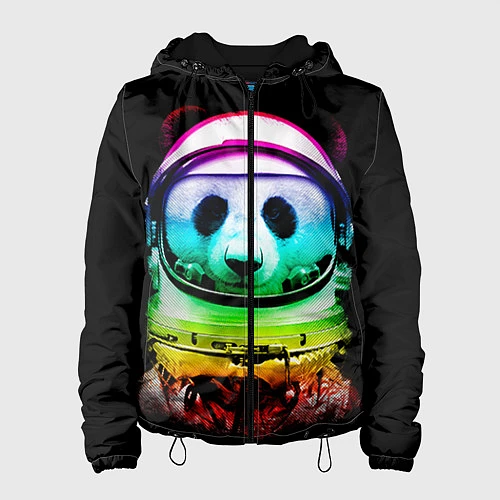 Женская куртка Панда космонавт / 3D-Черный – фото 1