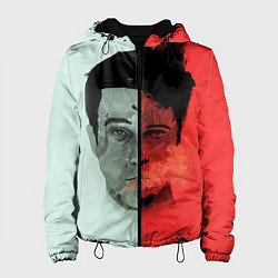 Куртка с капюшоном женская Norton: White & Red, цвет: 3D-черный