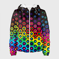 Куртка с капюшоном женская Орнамент, цвет: 3D-белый