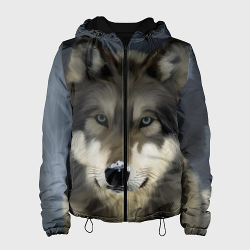Женская куртка Зимний волк / 3D-Черный – фото 1