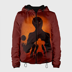 Куртка с капюшоном женская Тетради смерти 8, цвет: 3D-черный