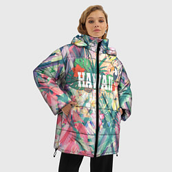 Куртка зимняя женская Hawaii Summer, цвет: 3D-черный — фото 2
