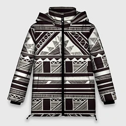 Куртка зимняя женская Etno pattern, цвет: 3D-черный