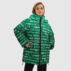 Куртка зимняя женская Программирование 8, цвет: 3D-красный — фото 2