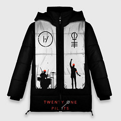 Куртка зимняя женская Twenty One Pilots: Lines, цвет: 3D-красный