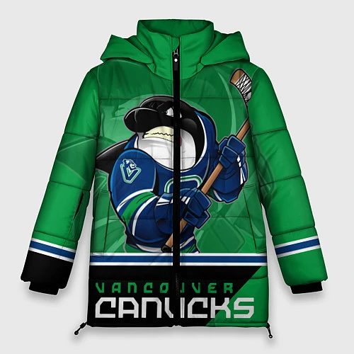 Женская зимняя куртка Vancouver Canucks / 3D-Светло-серый – фото 1