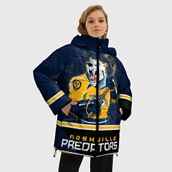 Куртка зимняя женская Nashville Predators, цвет: 3D-черный — фото 2