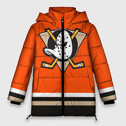 Куртка зимняя женская Anaheim Ducks, цвет: 3D-черный