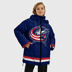 Куртка зимняя женская Columbus Blue Jackets, цвет: 3D-красный — фото 2