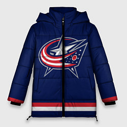 Куртка зимняя женская Columbus Blue Jackets, цвет: 3D-красный