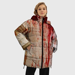 Куртка зимняя женская Бинты 1, цвет: 3D-черный — фото 2