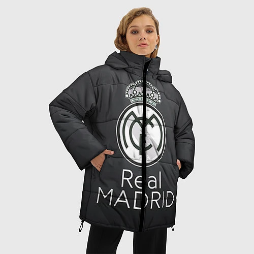 Женская зимняя куртка Real Madrid / 3D-Красный – фото 3
