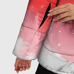 Куртка зимняя женская Аниме-снегурочка, цвет: 3D-черный — фото 2