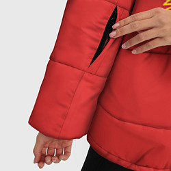 Куртка зимняя женская Гомер медитирует, цвет: 3D-черный — фото 2