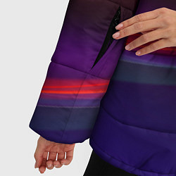 Куртка зимняя женская ФК Барселона, цвет: 3D-красный — фото 2