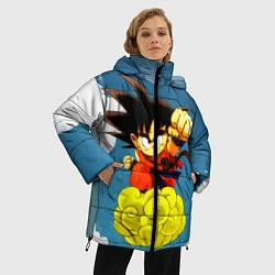 Куртка зимняя женская Small Goku, цвет: 3D-светло-серый — фото 2