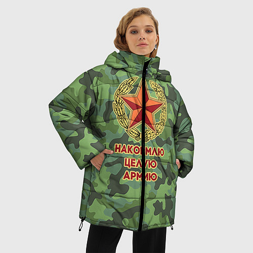 Женская зимняя куртка Повар 12 / 3D-Красный – фото 3