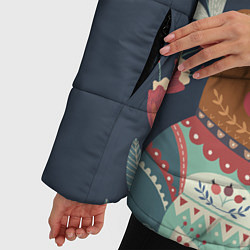 Куртка зимняя женская Осенний медведь, цвет: 3D-черный — фото 2