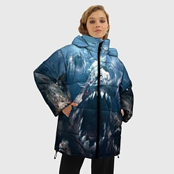Куртка зимняя женская Голодные пираньи, цвет: 3D-красный — фото 2