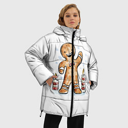 Куртка зимняя женская Печенюшка, цвет: 3D-черный — фото 2