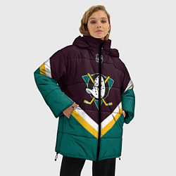 Куртка зимняя женская NHL: Anaheim Ducks, цвет: 3D-черный — фото 2