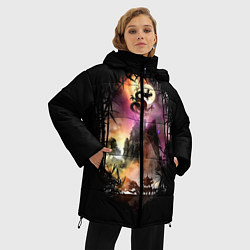 Куртка зимняя женская Fantasy Forest, цвет: 3D-красный — фото 2