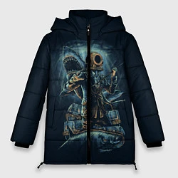 Куртка зимняя женская Подводная охота, цвет: 3D-черный