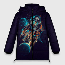 Куртка зимняя женская Космический удар, цвет: 3D-черный